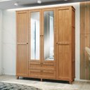 Ver imagem 1 de Guarda Roupa Casal Madeira Maciçaturim 4 Portas Cavazotto