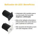 Ver imagem 5 de Kit 13 Balizador Led Escada Parede Externo 2w Quente - Branco