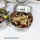 Ver imagem 4 de Porta condimentos 3 potes magnéticos com base em aço inox