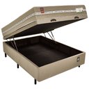 Ver imagem 2 de Cama Box Baú com Colchão Casal Molas Ensacadas Barcelona Firme Fortezza 138x188 Fortezza Colchões