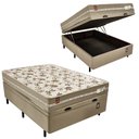 Ver imagem 1 de Cama Box Baú com Colchão Casal Molas Ensacadas Barcelona Firme Fortezza 138x188 Fortezza Colchões