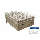 Ver imagem 3 de Cama Box Baú com Colchão Casal Molas Ensacadas Barcelona Firme Fortezza 138x188 Fortezza Colchões