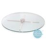 Centro De Mesa Giratório Vidro 10mm Inox304 Premium 85cm - 3