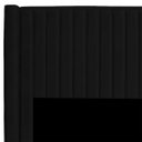Ver imagem 3 de Cabeceira Casal Estofada para Cama Box Alicia Veludo Preto