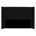 Ver imagem 1 de Cabeceira Casal Estofada para Cama Box Alicia Veludo Preto