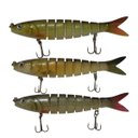 Ver imagem 1 de Isca Artificial Pesca 3 Peixes Articulado Realista Pescaria Fishing Lambari Robalo Traira Tainha Mar