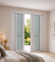 Ver imagem 2 de Porta Balcão 6 Folhas Alumínio Branco 210x160 Linha 25