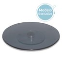 Ver imagem 3 de Prato Giratório 8mm Vidro Temperado Resistente Fumê 70cm