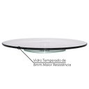 Ver imagem 5 de Prato Giratório 8mm Vidro Temperado Resistente Fumê 70cm