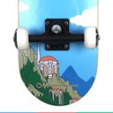 Ver imagem 5 de Skate Infantil Liga da Justiça Chibi Para Criança de 6 Anos Até 60Kg Bel Fix - Mulher Maravilha