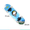 Ver imagem 4 de Skate Infantil Liga da Justiça Chibi Para Criança de 6 Anos Até 60Kg Bel Fix - Mulher Maravilha