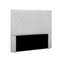 Ver imagem 1 de Cabeceira Dubai Para Cama Box King 195 cm Corino Branco - D’Rossi