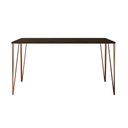 Ver imagem 3 de Mesa de Jantar Elen 140x80cm Tampo Amêndoa com Base Cobre - Cor: Marrom