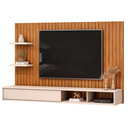 Ver imagem 1 de Painel para Tv até 60 Polegadas Frisado com Nichos Icaro Madeirado/off White