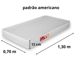 Colchão Bordado para Berço Padrão Americano D18 Prorelax - 5