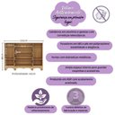 Ver imagem 3 de Cômoda Infantil 125cm 2 Portas e 4 Gavetas Dengo Multimóveis Mp4440 Madeirado