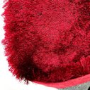 Ver imagem 2 de Tapete Fashion Silk Shaggy 150 Redondo Cereja