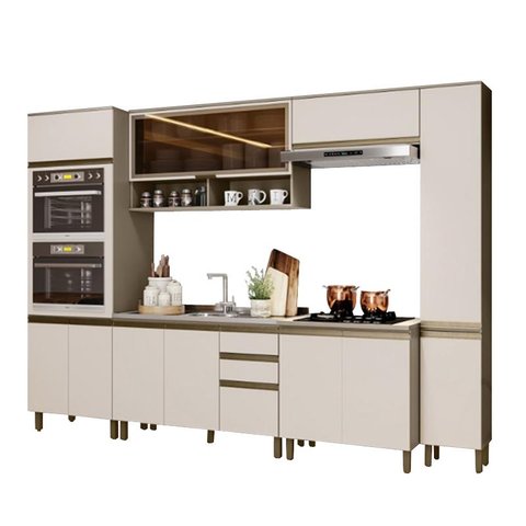 Cozinha Modulada Connect 12 Duna/cristal - Henn
