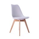 Ver imagem 2 de Kit 06 Cadeiras Leda Eames Jantar Cozinha com Assento Estofado Branco