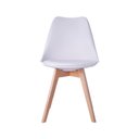 Ver imagem 4 de Kit 06 Cadeiras Leda Eames Jantar Cozinha com Assento Estofado Branco