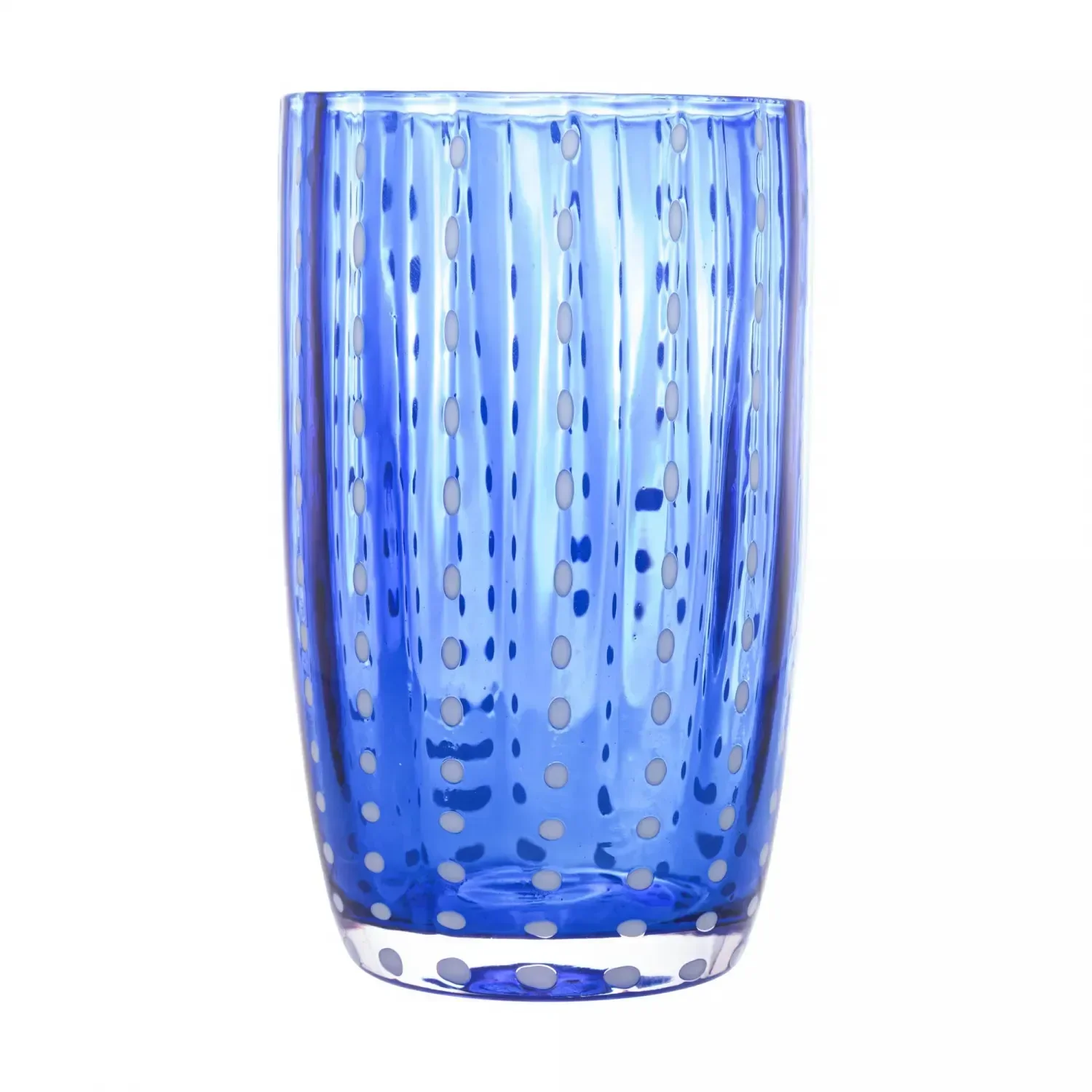 Ver imagem 1 de Cj 2 Copos Altos de Vidro Orquidea Azul 500ml