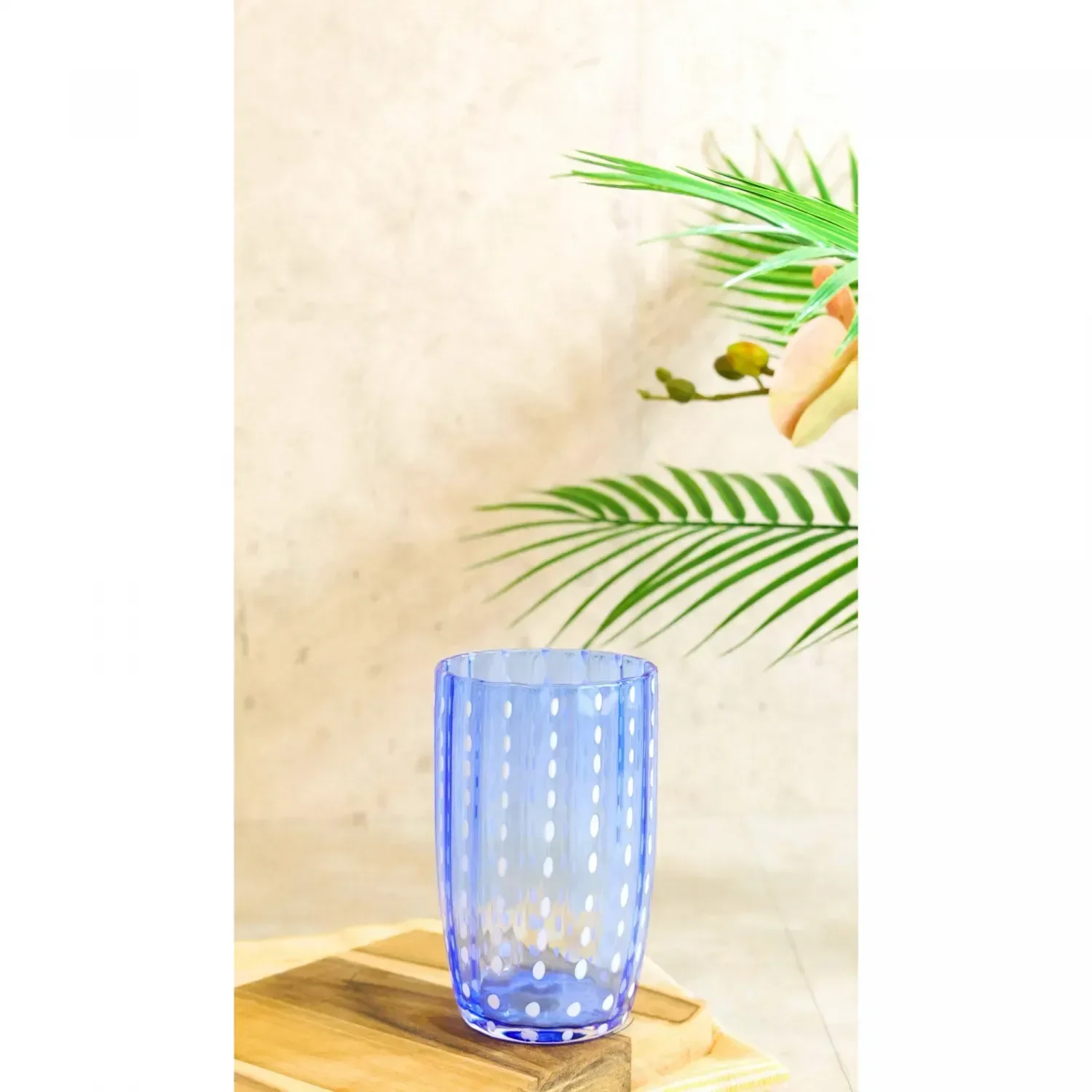 Ver imagem 3 de Cj 2 Copos Altos de Vidro Orquidea Azul 500ml