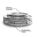 Ver imagem 4 de Conjunto Bandejas Redonda Borda Detalhada Cor Prata