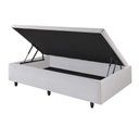Ver imagem 3 de Cama Box com Baú Solteiro com Baú 88x188x42 com Courino Linho