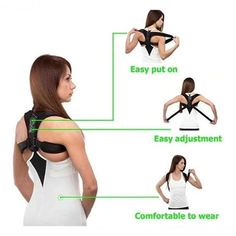 Corretor Postural Unisex Alinhamento Ombro Coluna Ajustável - 7