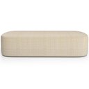 Ver imagem 3 de Kit 02 Puffs Decorativo Orgânico para Living Quarto 160cm Doha W01 Linho Palha - Lyam Decor