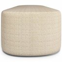 Ver imagem 6 de Kit 02 Puffs Decorativo Orgânico para Living Quarto 160cm Doha W01 Linho Palha - Lyam Decor