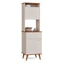 Ver imagem 2 de Armário Multiuso Alabama:offwhite/freijó