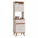 Ver imagem 1 de Armário Multiuso Alabama:offwhite/freijó