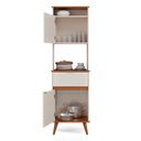 Ver imagem 5 de Armário Multiuso Alabama:offwhite/freijó