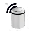 Ver imagem 2 de Lixeira Automática Inox 3 Litros Premium Sensor Banheiro Cozinha Escritório Kzi