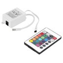 Ver imagem 1 de Kit 20 Metros Fita Led 5050 Rgb Colorida com Silicone 12v + 3 Amplificador + 1 Fonte 20a