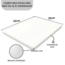 Ver imagem 2 de Tampo Mesa 25x25 Mdf 15mm Branco Super 0,25x0,25 Prateleira Arrigo Móveis