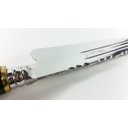 Ver imagem 5 de Faca Cabo Cervo Artesanal Forjada Gaucha Três Listras 10 Pol