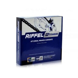 Kit Relacao Transmissao Cg Fan 125 2014 a 17 Riffel Titanium - 2