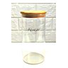 Pote Porta Mantimento Vidro Tampa De Bambu 1,4l Hermético - Transparente - Açucar - 5
