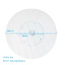 Ver imagem 3 de Centro de Mesa Giratório De Vidro Transparente 60cm