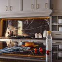 Ver imagem 3 de Papel de Parede Mármore Nero Marquina Preto Branco Vinil Adesivo Impermeável Pia Box Mesa Banheiro