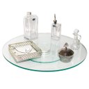 Ver imagem 1 de Centro De Mesa Giratório De Vidro Transparente 70cm