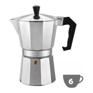 Cafeteira Italiana Aluminio para 6 Xícaras Cafés 300 Ml