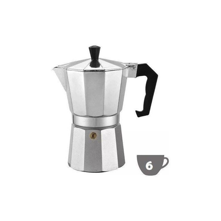 Cafeteira Italiana Aluminio para 6 Xícaras Cafés 300 Ml