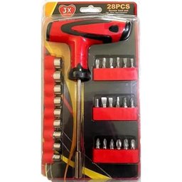 Kit Jogo Soquete Ferramentas 28 Peças - 4