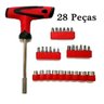 Kit Jogo Soquete Ferramentas 28 Peças - 1