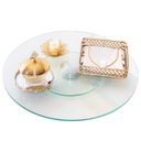 Ver imagem 2 de Centro De Mesa Giratório Decorativo De Vidro 50cm