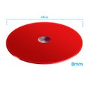 Ver imagem 3 de Centro De Mesa Giratório Vidro Temperado 8mm Vermelho 45cm