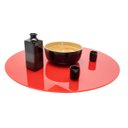 Ver imagem 6 de Centro De Mesa Giratório Vidro Temperado 8mm Vermelho 45cm